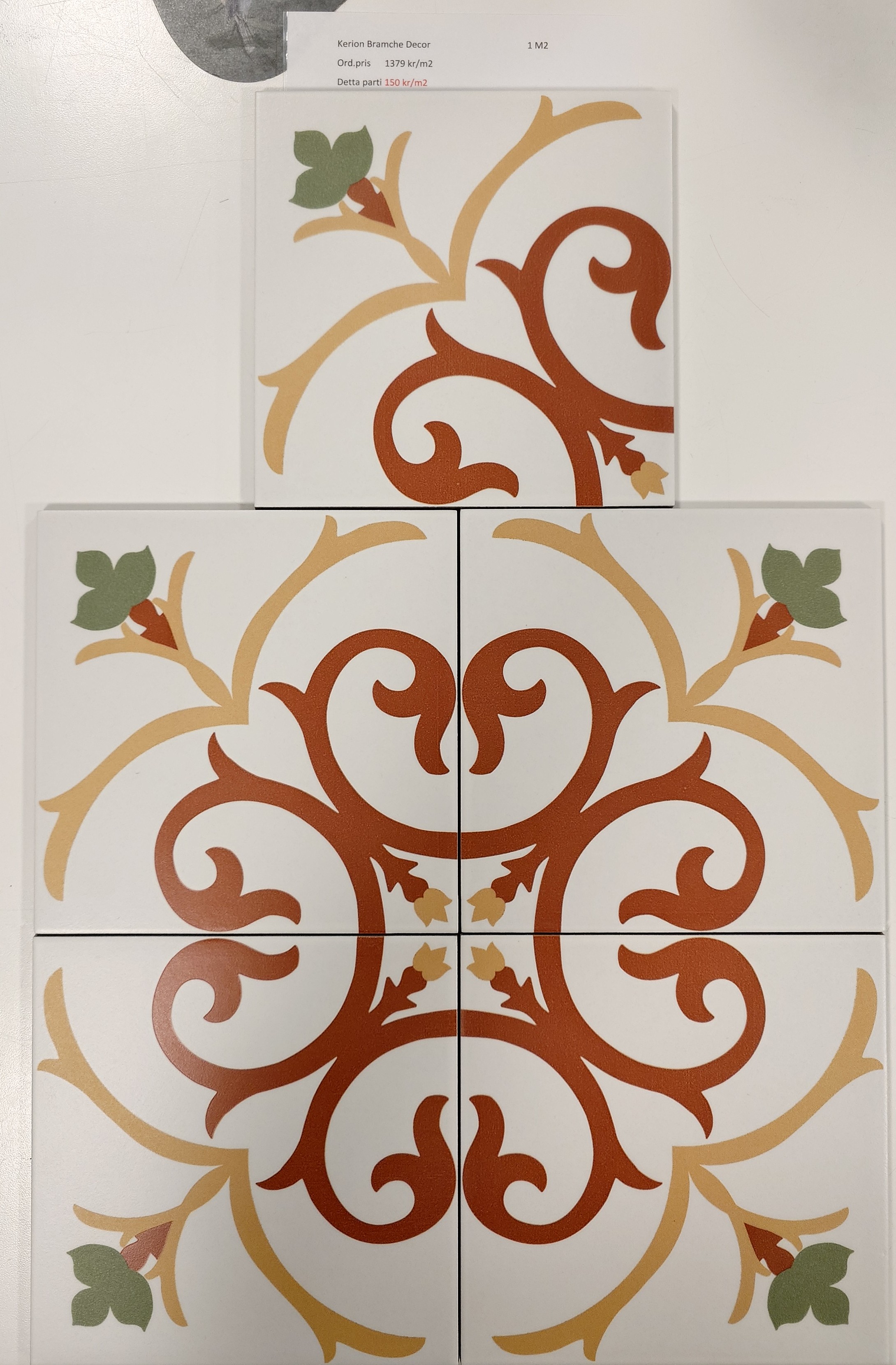 Vit kakel blank 20x20